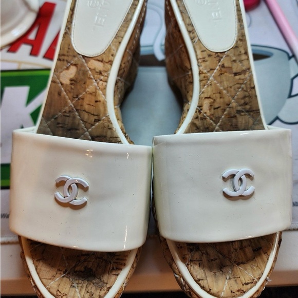 Chanel Wedge Sandals - Picture 1 of 6